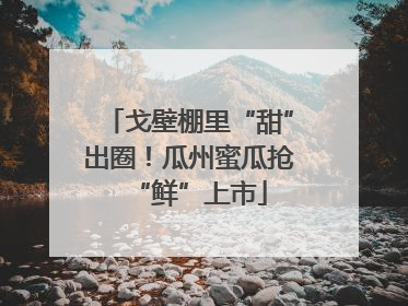 戈壁棚里“甜”出圈！瓜州蜜瓜抢“鲜”上市