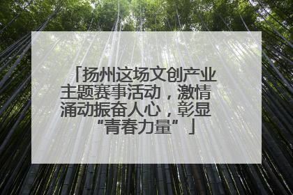 扬州这场文创产业主题赛事活动，激情涌动振奋人心，彰显“青春力量”