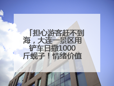 担心游客赶不到海，大连一景区用铲车日撒1000斤蚬子！情绪价值拉满！