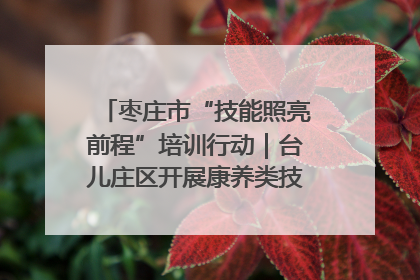 枣庄市“技能照亮前程”培训行动｜台儿庄区开展康养类技能进校园活动
