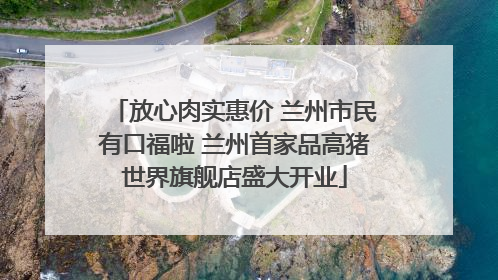放心肉实惠价 兰州市民有口福啦 兰州首家品高猪世界旗舰店盛大开业