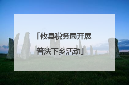 攸县税务局开展普法下乡活动