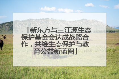 新东方与三江源生态保护基金会达成战略合作，共绘生态保护与教育公益新蓝图