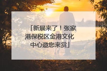 新展来了！张家港保税区金港文化中心邀您来赏