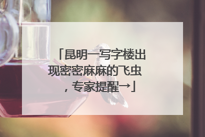 昆明一写字楼出现密密麻麻的飞虫，专家提醒→