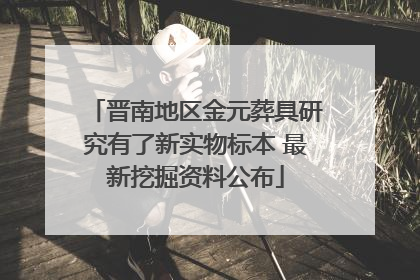 晋南地区金元葬具研究有了新实物标本 最新挖掘资料公布