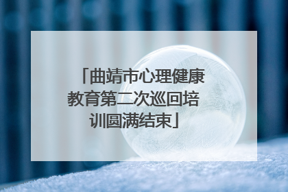 曲靖市心理健康教育第二次巡回培训圆满结束