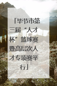毕节市第三届“人才杯”篮球赛暨高层次人才专项赛举行