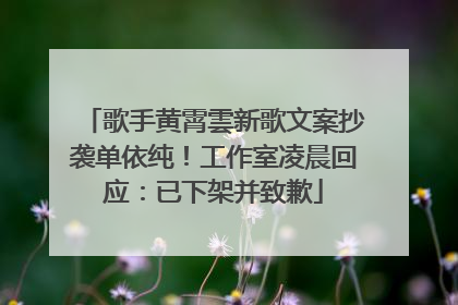 歌手黄霄雲新歌文案抄袭单依纯！工作室凌晨回应：已下架并致歉