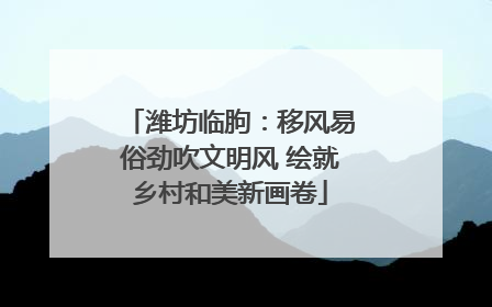 潍坊临朐：移风易俗劲吹文明风 绘就乡村和美新画卷