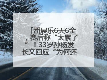 潘展乐6天6金，赛后称“太累了”！33岁孙杨发长文回应“为何还在坚持”