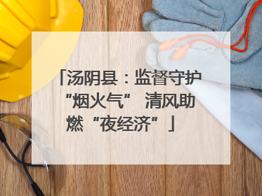 汤阴县：监督守护“烟火气” 清风助燃“夜经济”