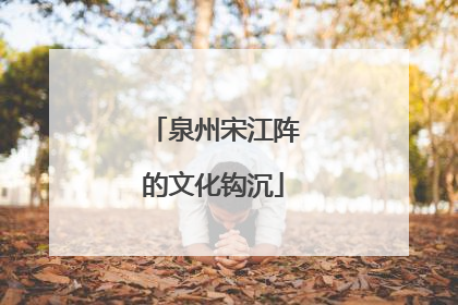 泉州宋江阵的文化钩沉