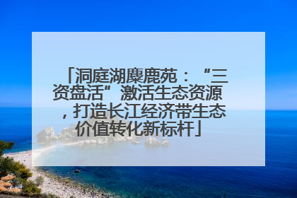 洞庭湖麋鹿苑：“三资盘活”激活生态资源，打造长江经济带生态价值转化新标杆