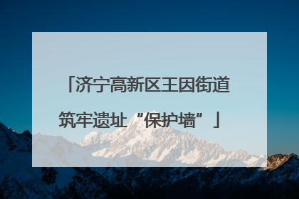 济宁高新区王因街道筑牢遗址“保护墙”
