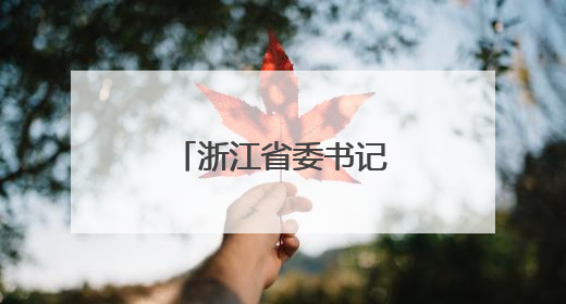 浙江省委书记带头到最薄弱地方调研，为何
