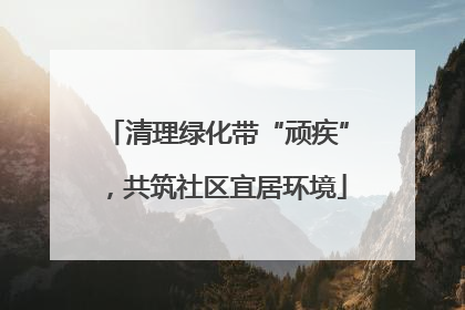 清理绿化带“顽疾”，共筑社区宜居环境