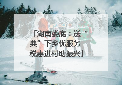 湖南娄底：送“典”下乡优服务 税惠进村助振兴