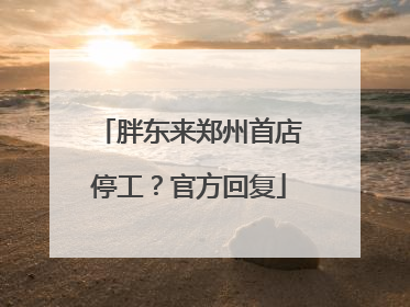 胖东来郑州首店停工？官方回复