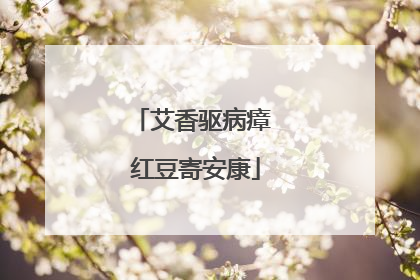 艾香驱病瘴 红豆寄安康