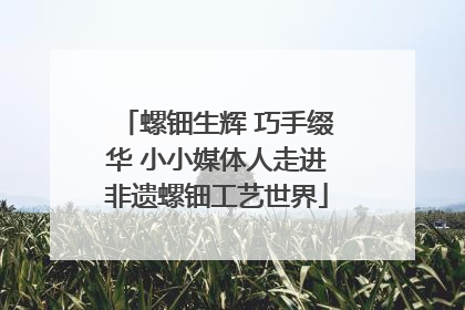 螺钿生辉 巧手缀华 小小媒体人走进非遗螺钿工艺世界