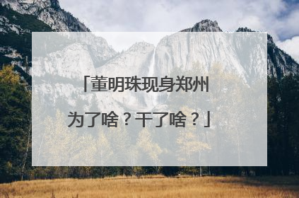 董明珠现身郑州 为了啥？干了啥？