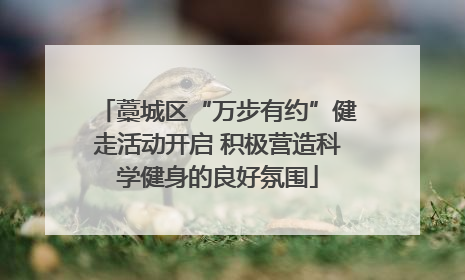 藁城区“万步有约”健走活动开启 积极营造科学健身的良好氛围