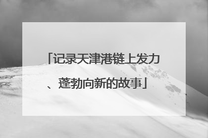 记录天津港链上发力、蓬勃向新的故事