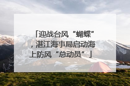 迎战台风“蝴蝶”，湛江海事局启动海上防风“总动员”