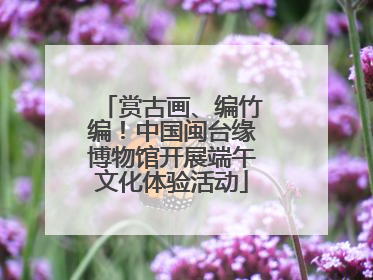 赏古画、编竹编！中国闽台缘博物馆开展端午文化体验活动