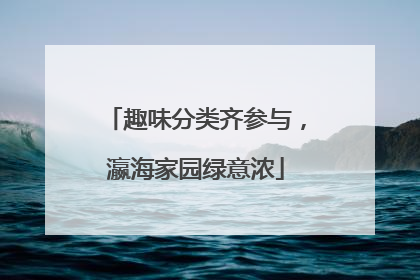 趣味分类齐参与，瀛海家园绿意浓