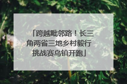 跨越毗邻路！长三角两省三地乡村毅行挑战赛乌镇开跑
