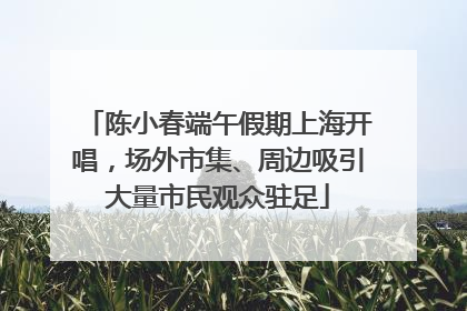 陈小春端午假期上海开唱，场外市集、周边吸引大量市民观众驻足