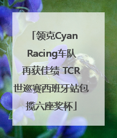 领克Cyan Racing车队再获佳绩 TCR世巡赛西班牙站包揽六座奖杯