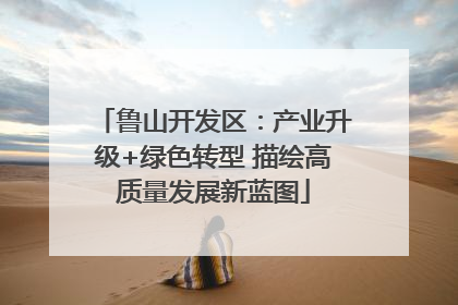 鲁山开发区：产业升级+绿色转型 描绘高质量发展新蓝图