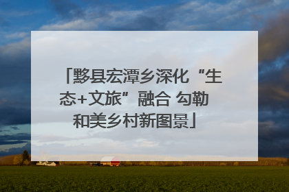 黟县宏潭乡深化“生态+文旅”融合 勾勒和美乡村新图景
