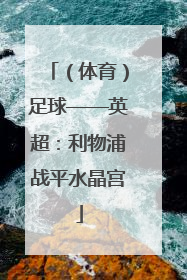 （体育）足球——英超：利物浦战平水晶宫