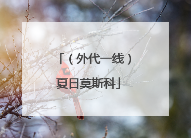 （外代一线）夏日莫斯科