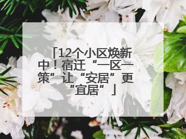 12个小区焕新中！宿迁“一区一策”让“安居”更“宜居”