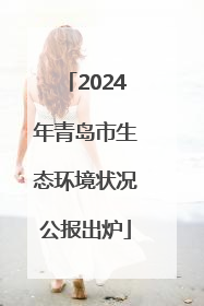 2024年青岛市生态环境状况公报出炉