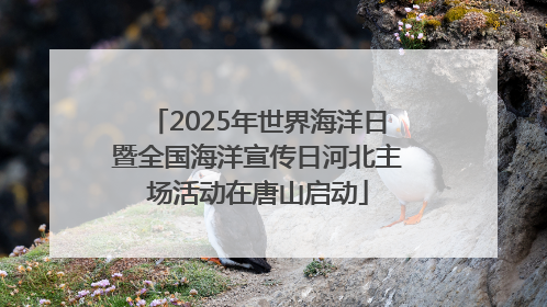 2025年世界海洋日暨全国海洋宣传日河北主场活动在唐山启动