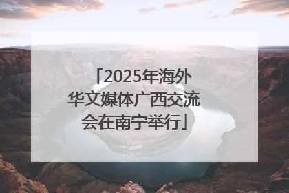 2025年海外华文媒体广西交流会在南宁举行