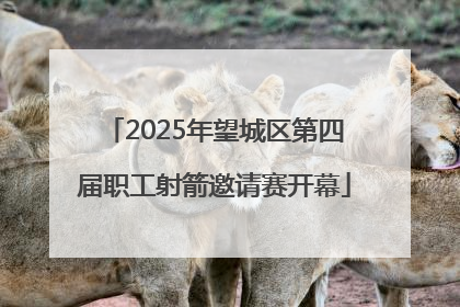 2025年望城区第四届职工射箭邀请赛开幕