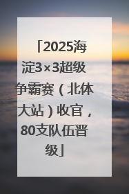 2025海淀3×3超级争霸赛（北体大站）收官，80支队伍晋级