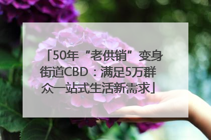 50年“老供销”变身街道CBD：满足5万群众一站式生活新需求