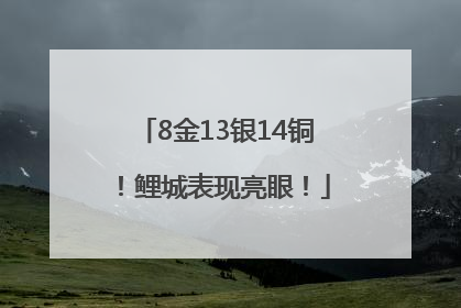 8金13银14铜！鲤城表现亮眼！