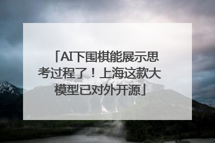 AI下围棋能展示思考过程了！上海这款大模型已对外开源